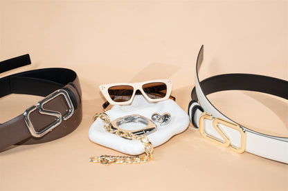 Silver Legacy Reversible Leather Belt – Noir & Chestnut 4cm